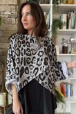 Toka Wraparoo Top Leopard Grey
